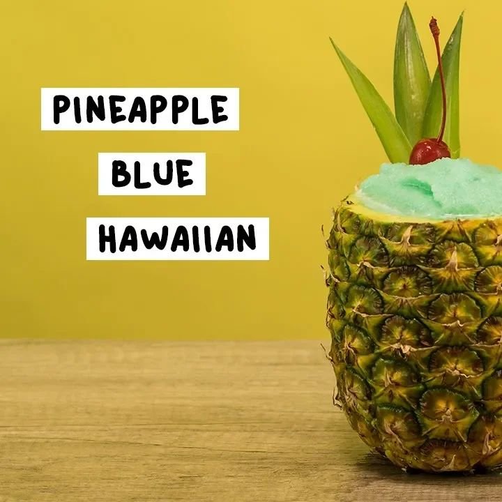 Pineapple Blue Hawaiian Cocktail Recipe