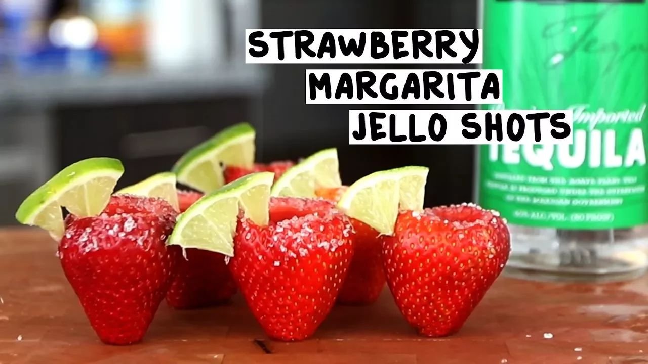 Strawberry Margarita Jello Shots thumbnail