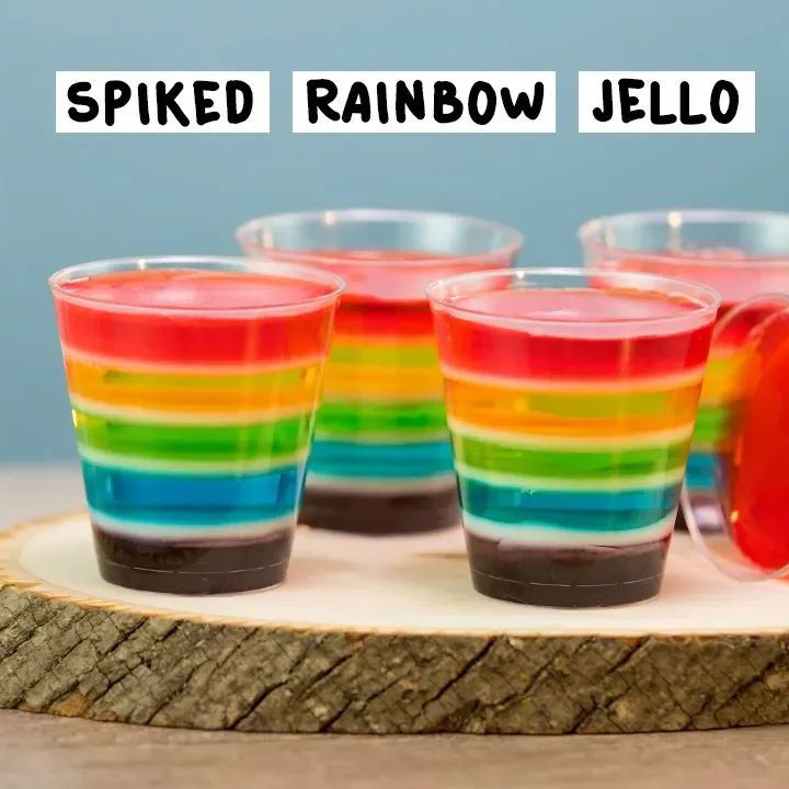 Vodka Infused Rainbow Jello Mold - Make It Like a Man!