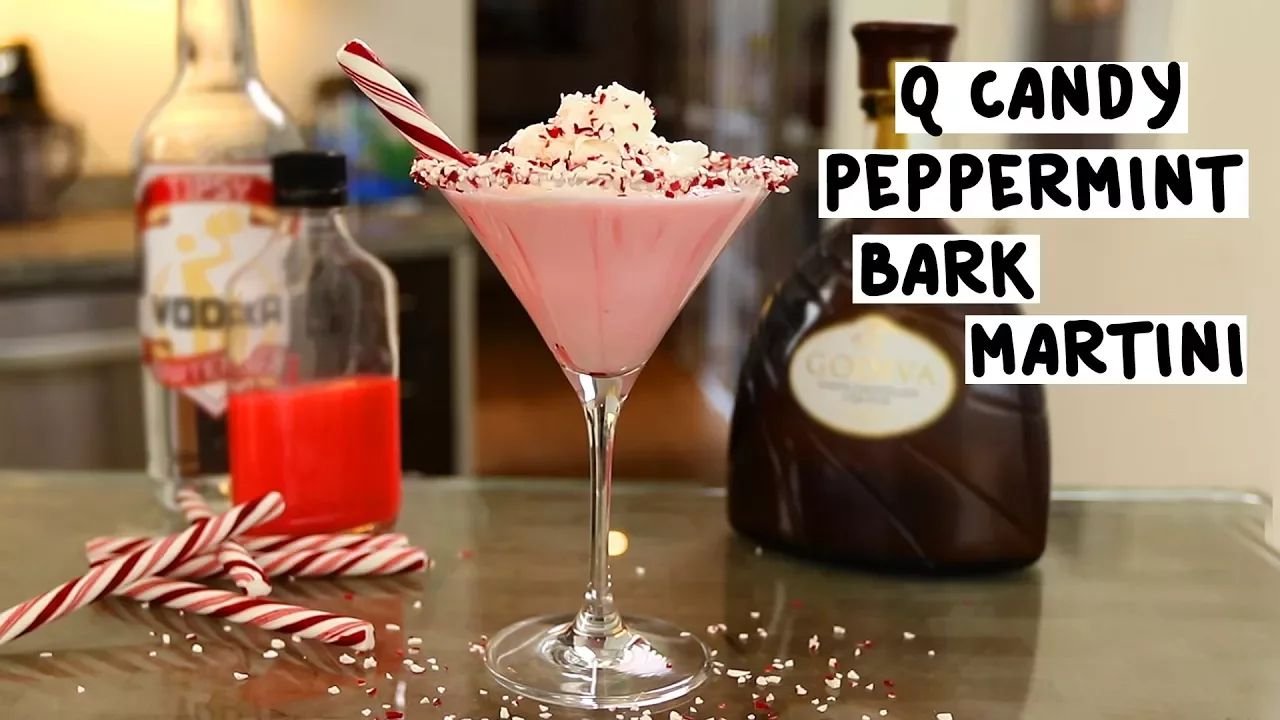 Q Candy Peppermint Bark Martini thumbnail