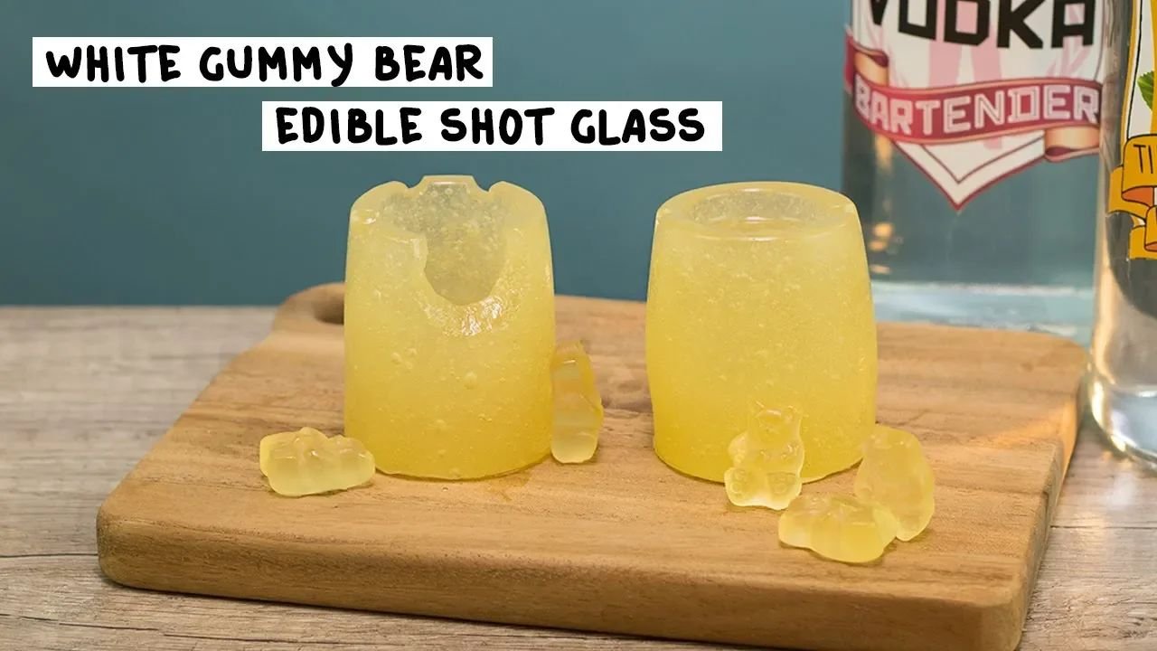 White Gummy Bear Edible Shot Glass thumbnail