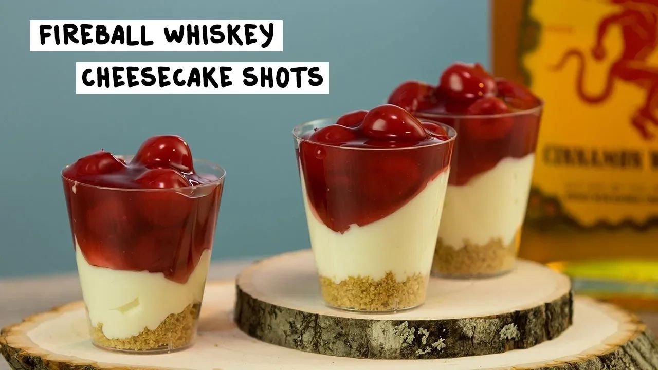 Fireball Whiskey Cheesecake Shots