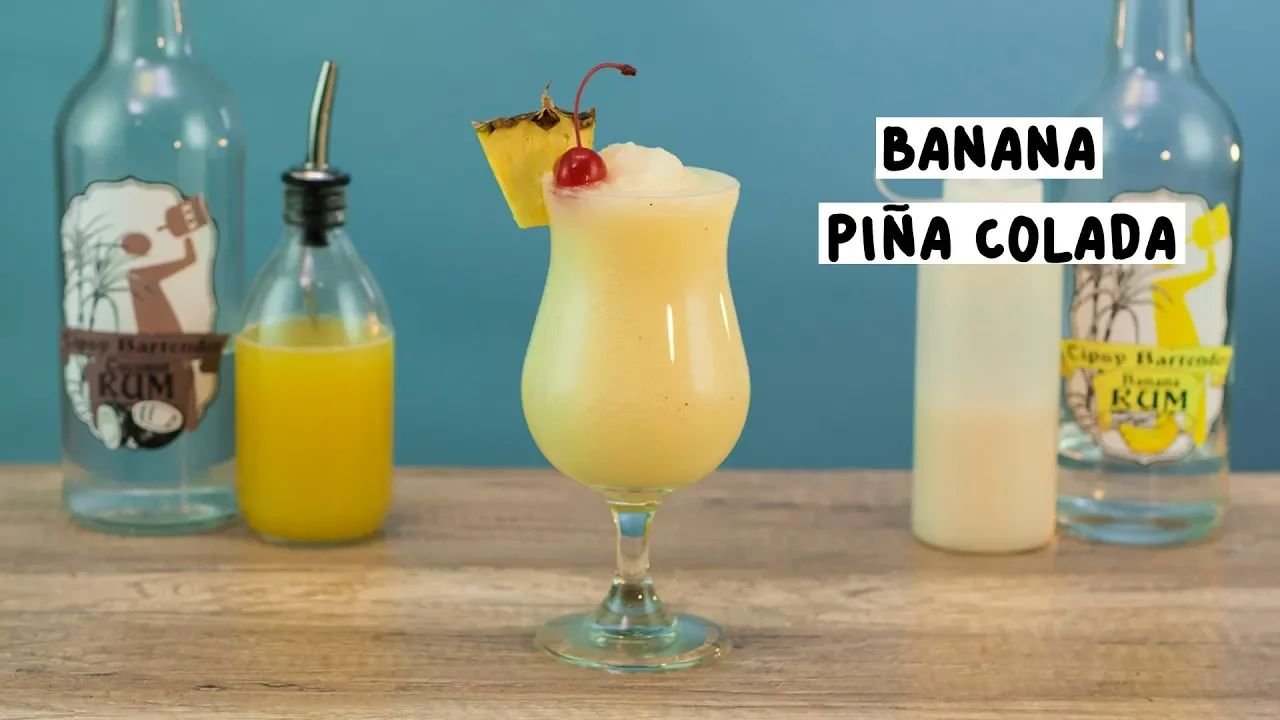 Banana Pina Colada Cocktail Recipe