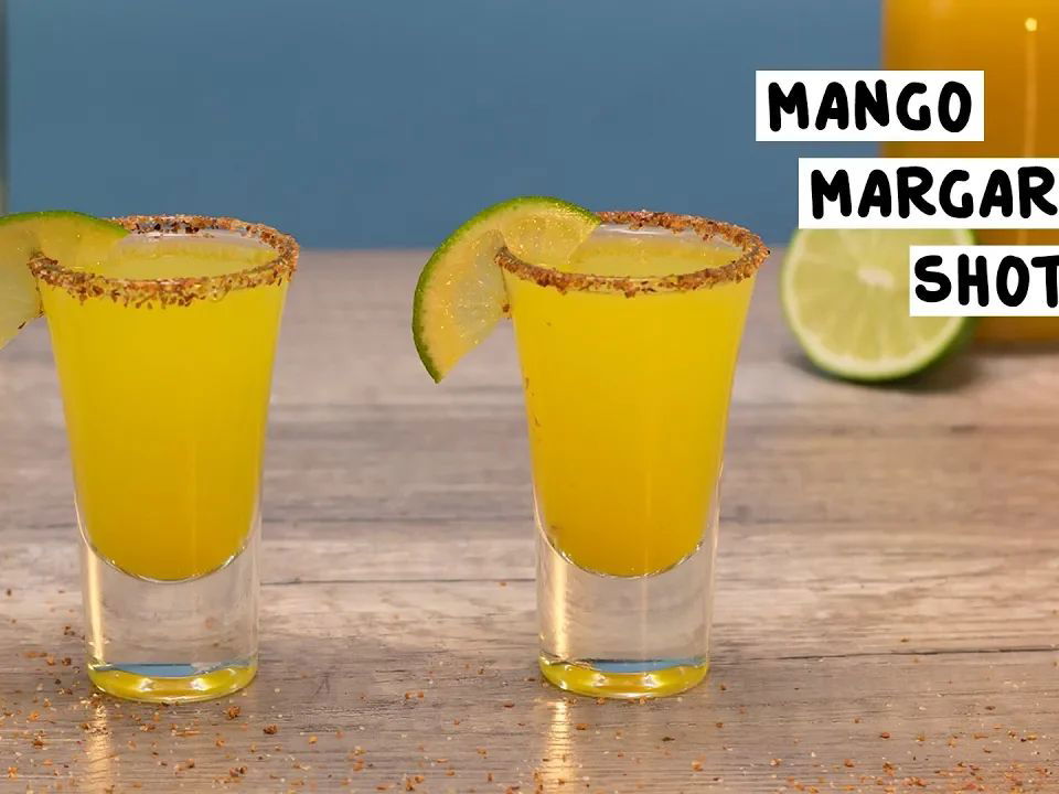 A two-sip shot and mango margarita pops  Tequila bottles, How to make  margaritas, Margarita shot