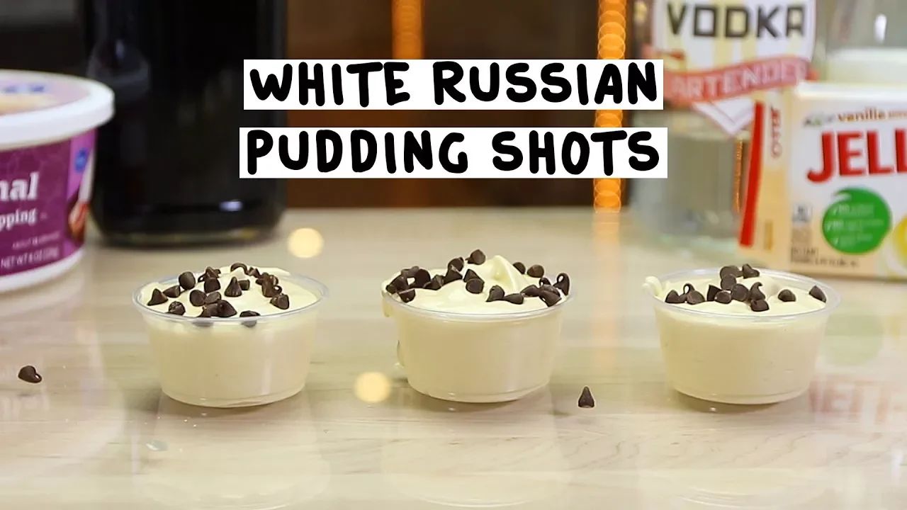 White Russian Pudding Shots Cocktail Recipe