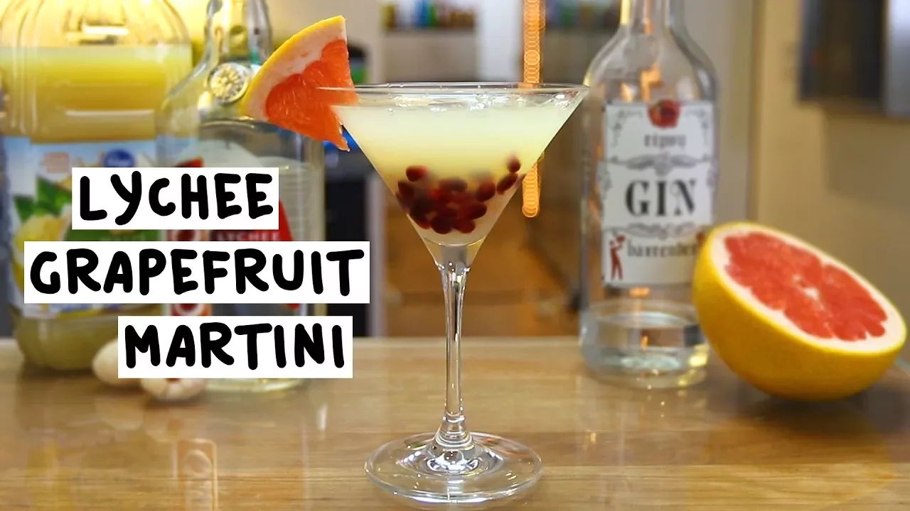 Lychee Grapefruit Martini Cocktail Recipe