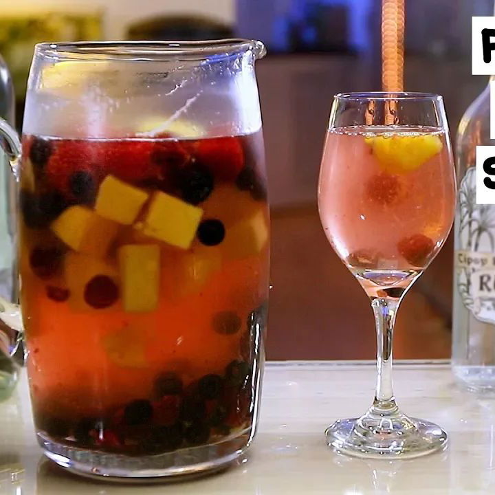 Costco Frozen Fruit Does Double Duty For Effortless Sangria Pitchers