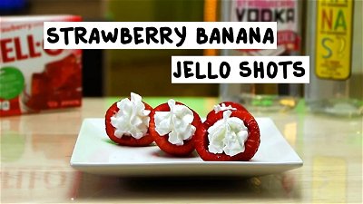 Strawberry Banana Jello Shots thumbnail