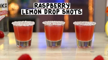 Raspberry Lemon Drop Shots Cocktail Recipe