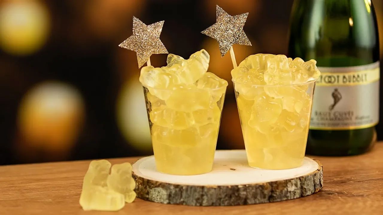 New Years Champagne Gummy Bears Cocktail Recipe 7969