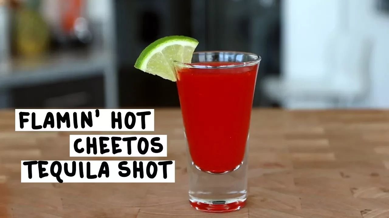 Cheetos Flaming Hot Tequila Shots Cocktail Recipe