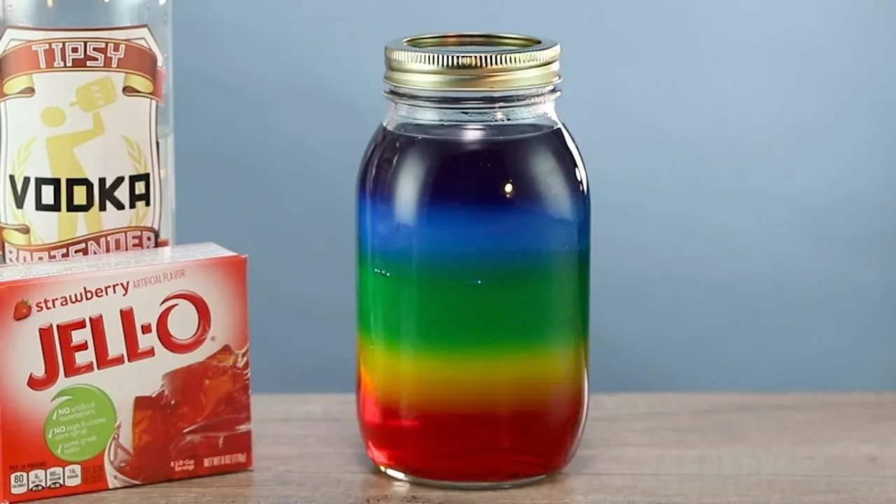 Rainbow Mason Jar Jello thumbnail