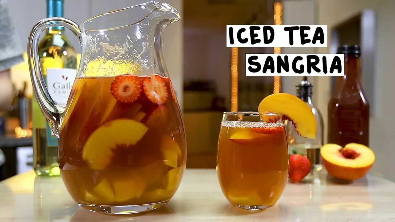 Iced Tea Sangria (Easy 4 Ingredient Cocktail) - Kirbie's Cravings