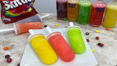 Easy Skittles Vodka Popsicles thumbnail