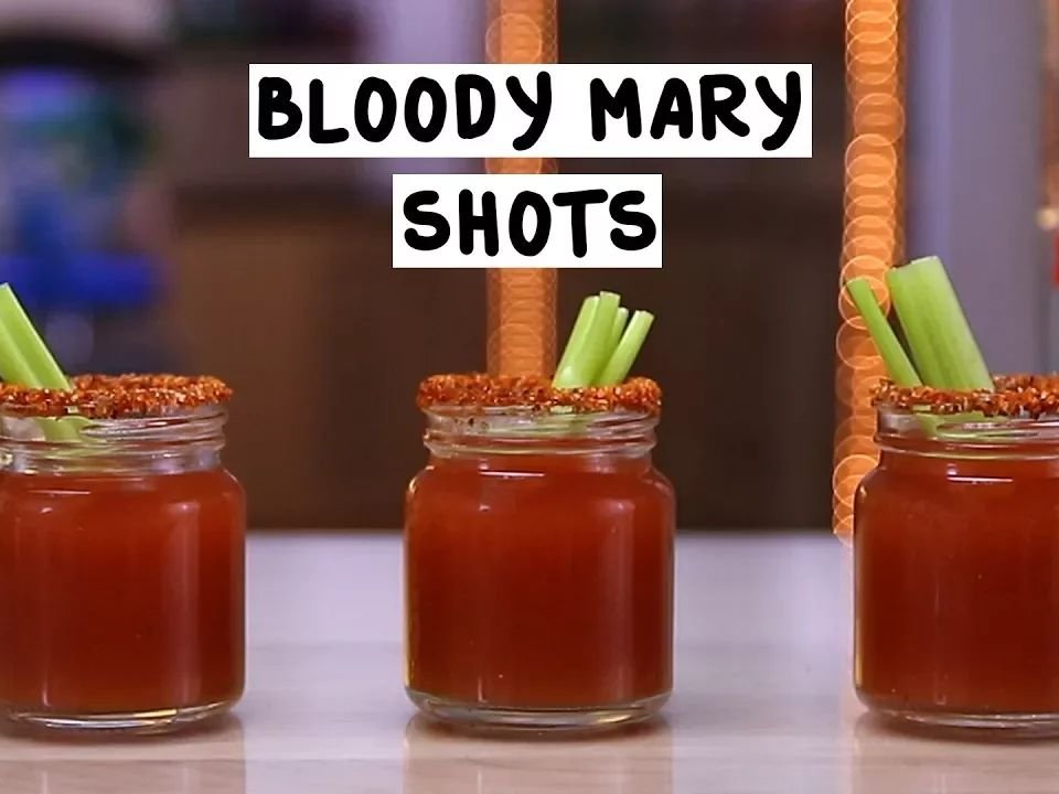 Bloody Mary Tomato Shot Glasses Cocktail Recipe