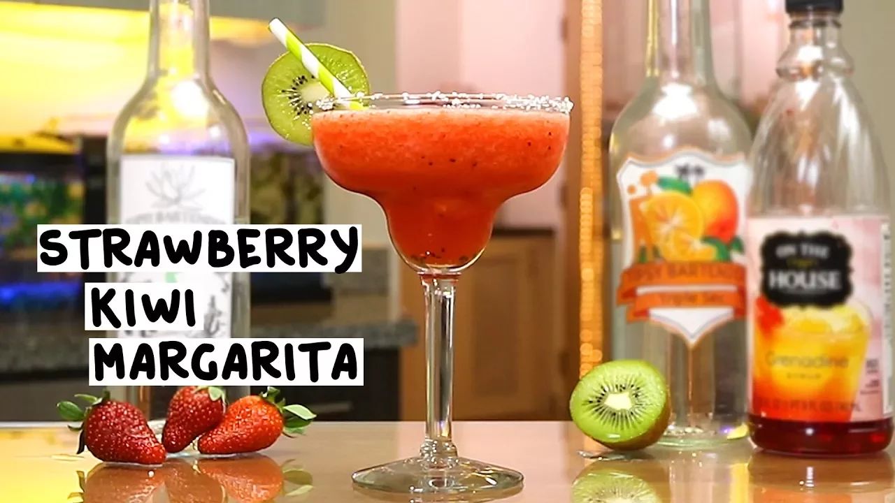 Strawberry Kiwi Margarita Cocktail Recipe