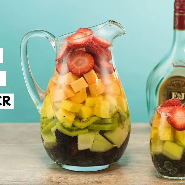 Rainbow Sangria Pitcher Cocktail Recipe