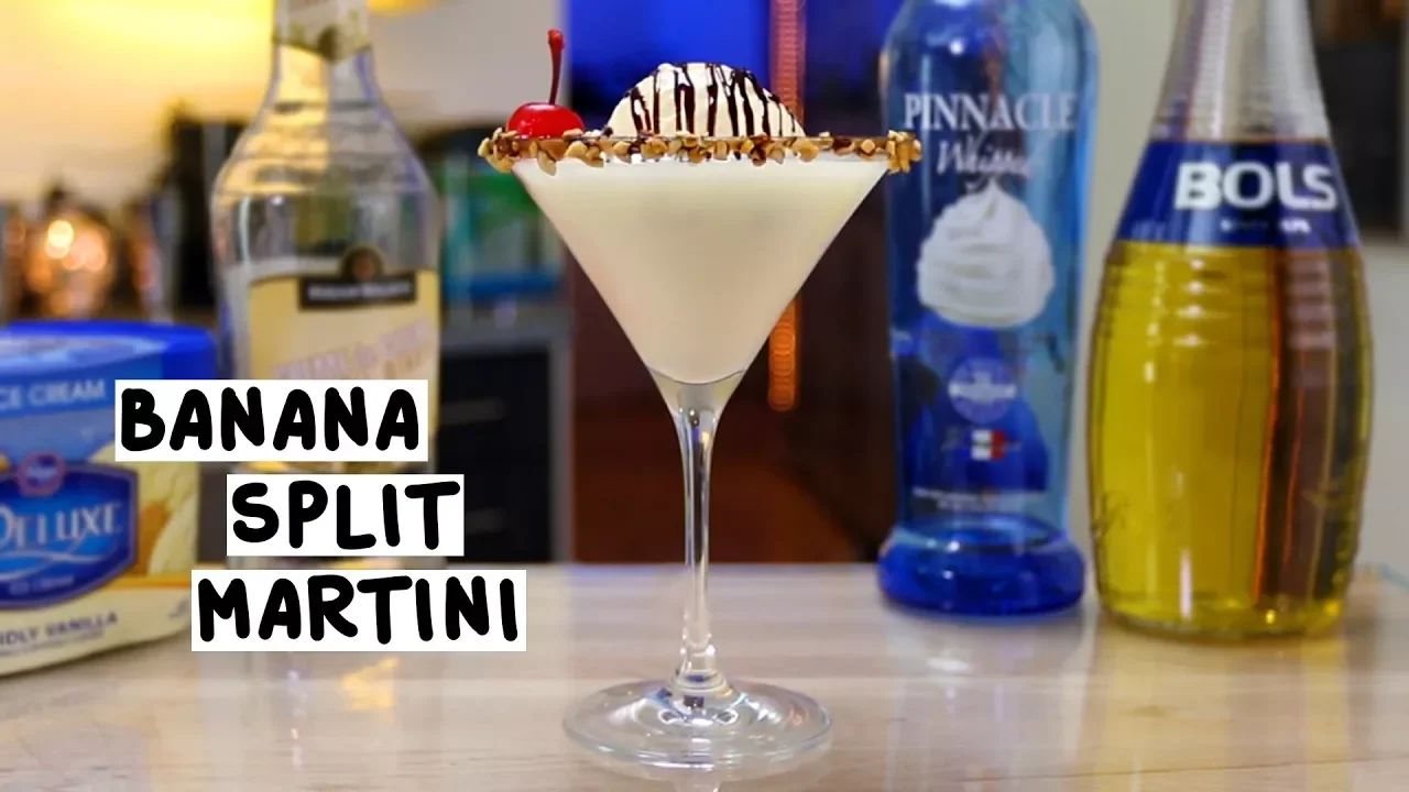 Banana Split Martini Cocktail Recipe