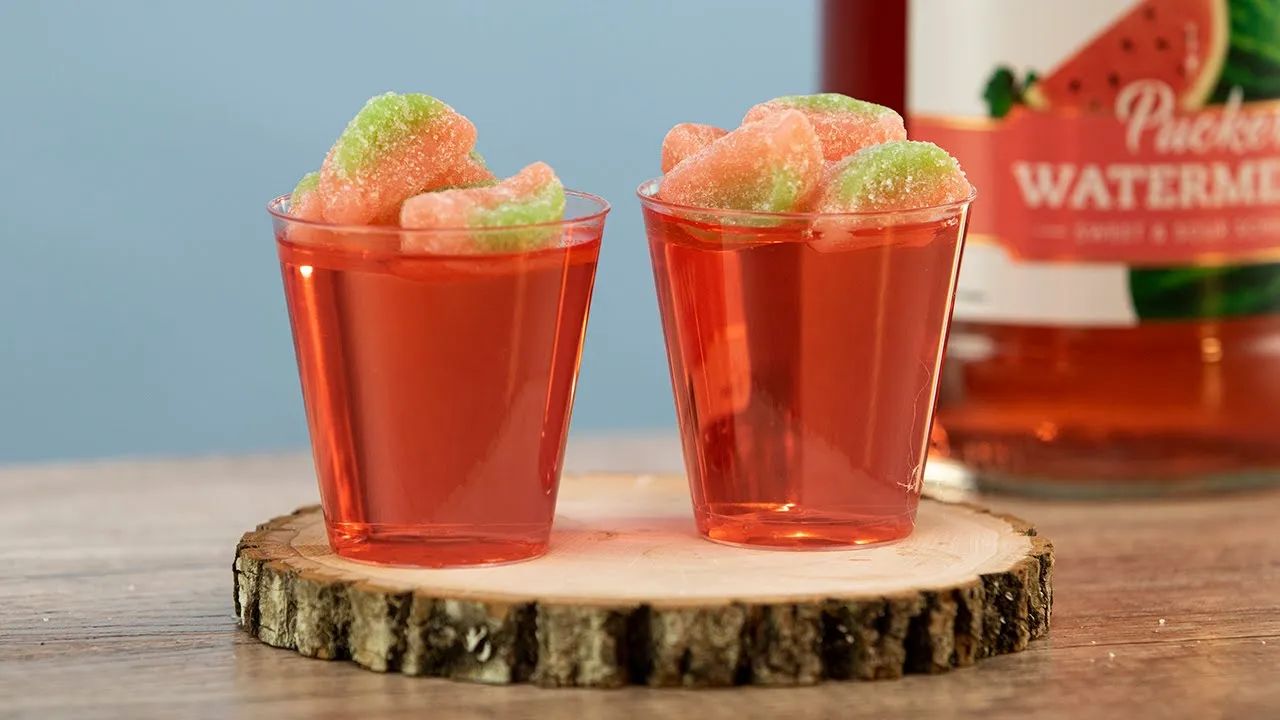 Watermelon Sour Patch Jello Shots thumbnail