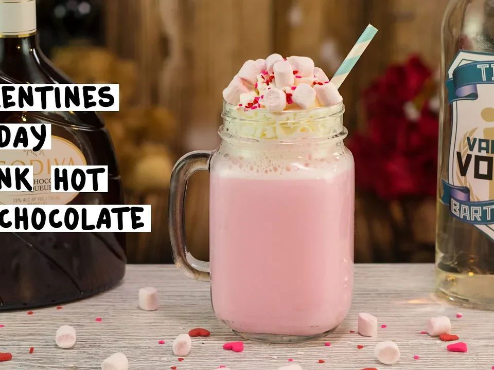 Valentine's Pink Hot Chocolate - The Soccer Mom Blog