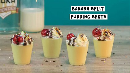 Banana Split Pudding Shots thumbnail