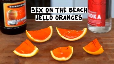 Sex On The Beach Jello Shots In An Orange thumbnail