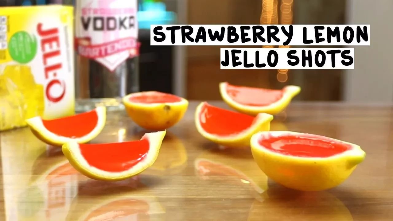 Strawberry Lemon Jello Shots thumbnail