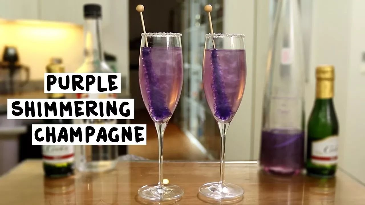 New Year’s Purple Shimmering Champagne thumbnail