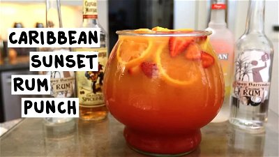 Caribbean Sunset Rum Punch Tail Recipe