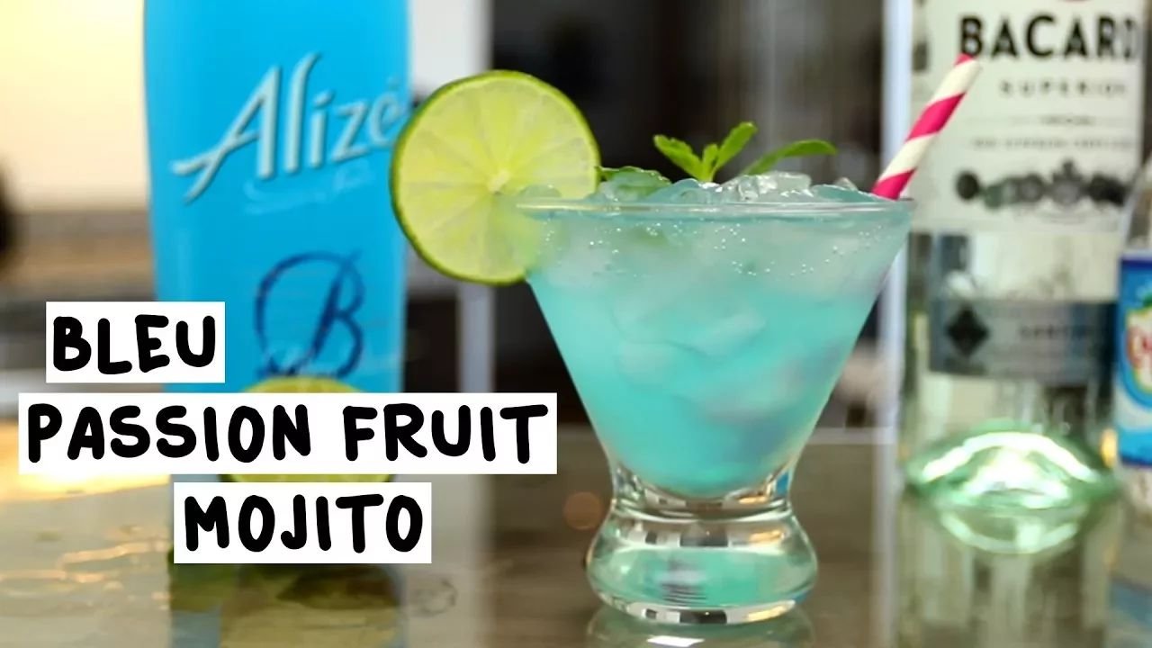 Bleu Passion Fruit Mojito Cocktail Recipe
