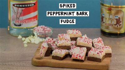 Spiked Peppermint Bark Fudge thumbnail
