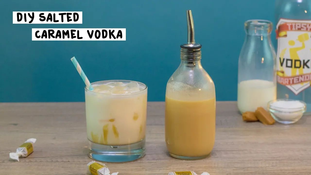 DIY Salted Caramel Vodka Cocktail Recipe